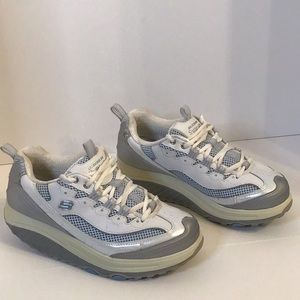 blue platform skechers